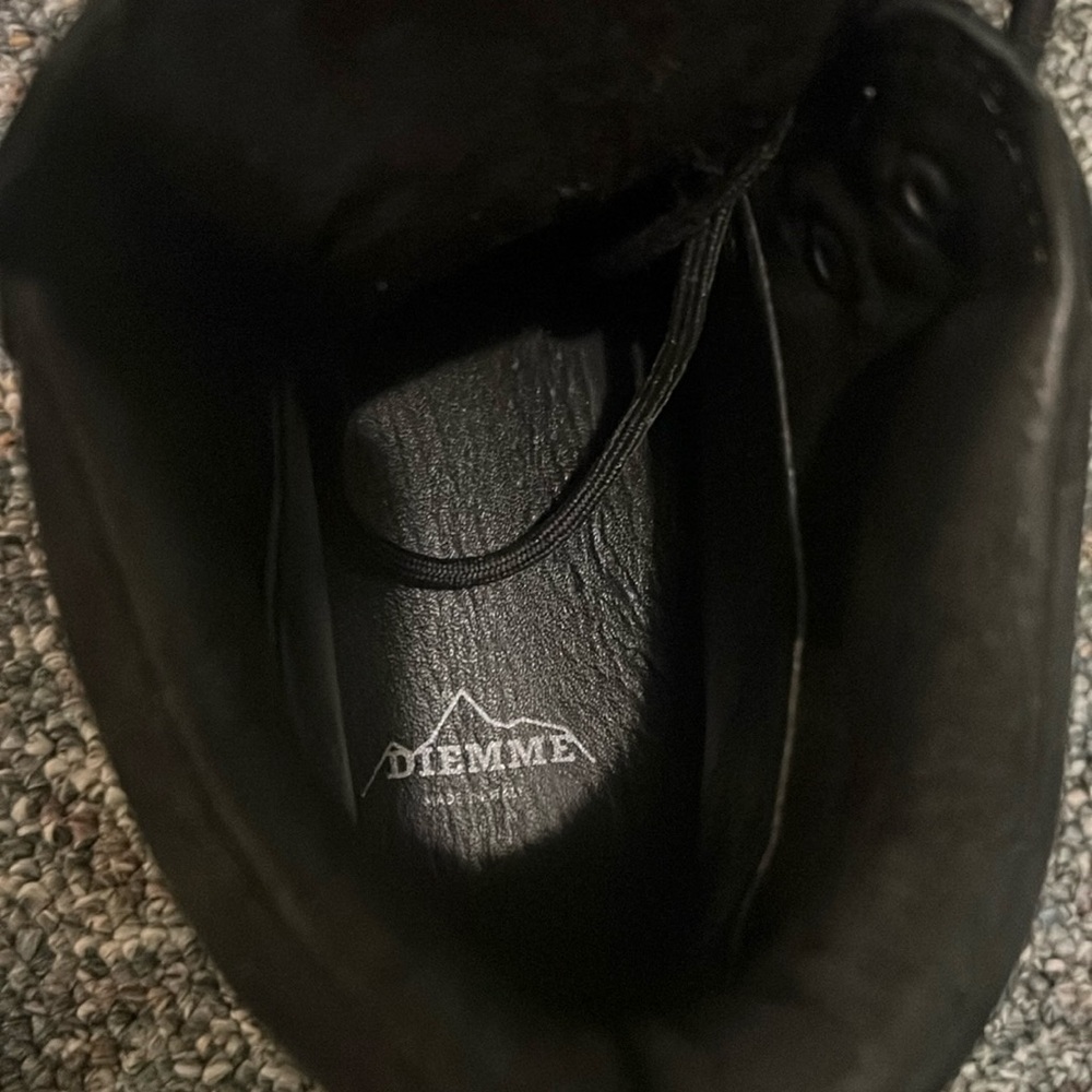 Diemme mens hiker boots black suede